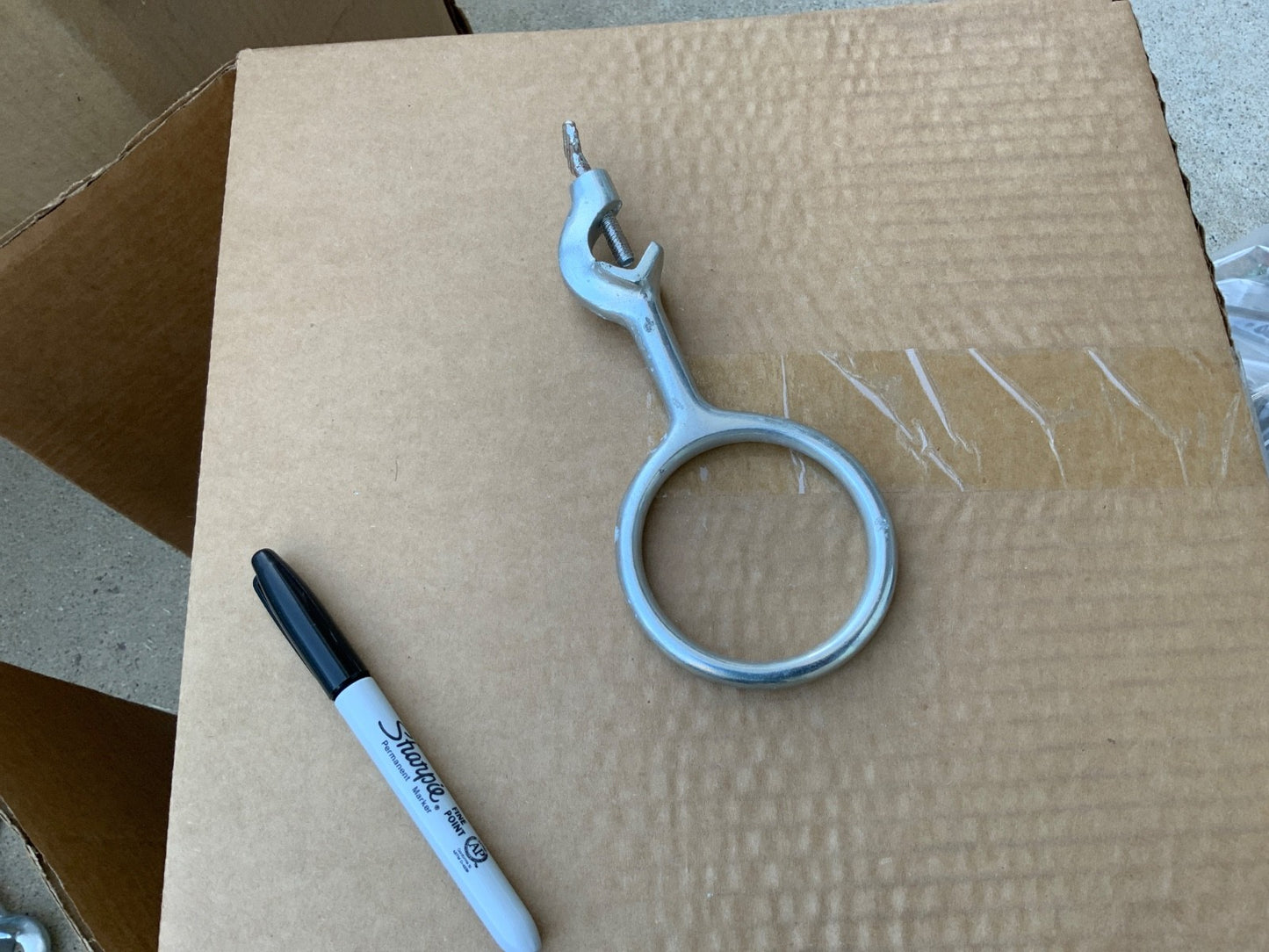 laboratory clamp or ring for column flask etc