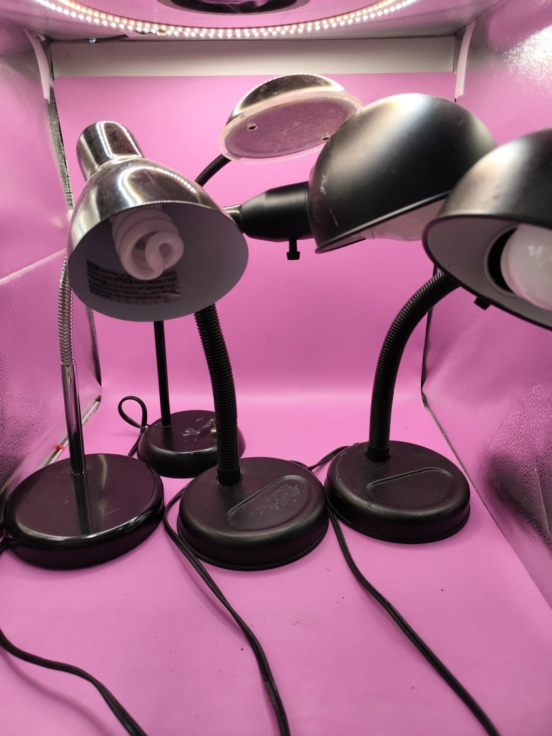 Set Of Four Table Lamps Reading Lamp