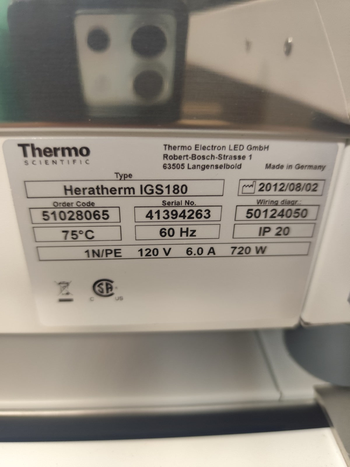 Thermo Scientific Heratherm Incubator