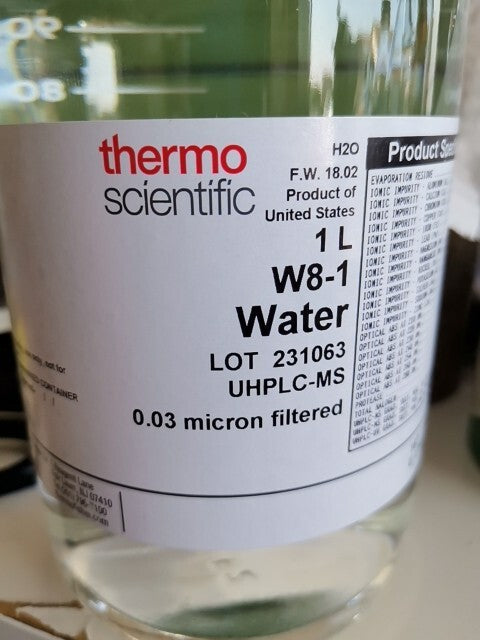 Thermo 1L W8-1 UHPLC Water