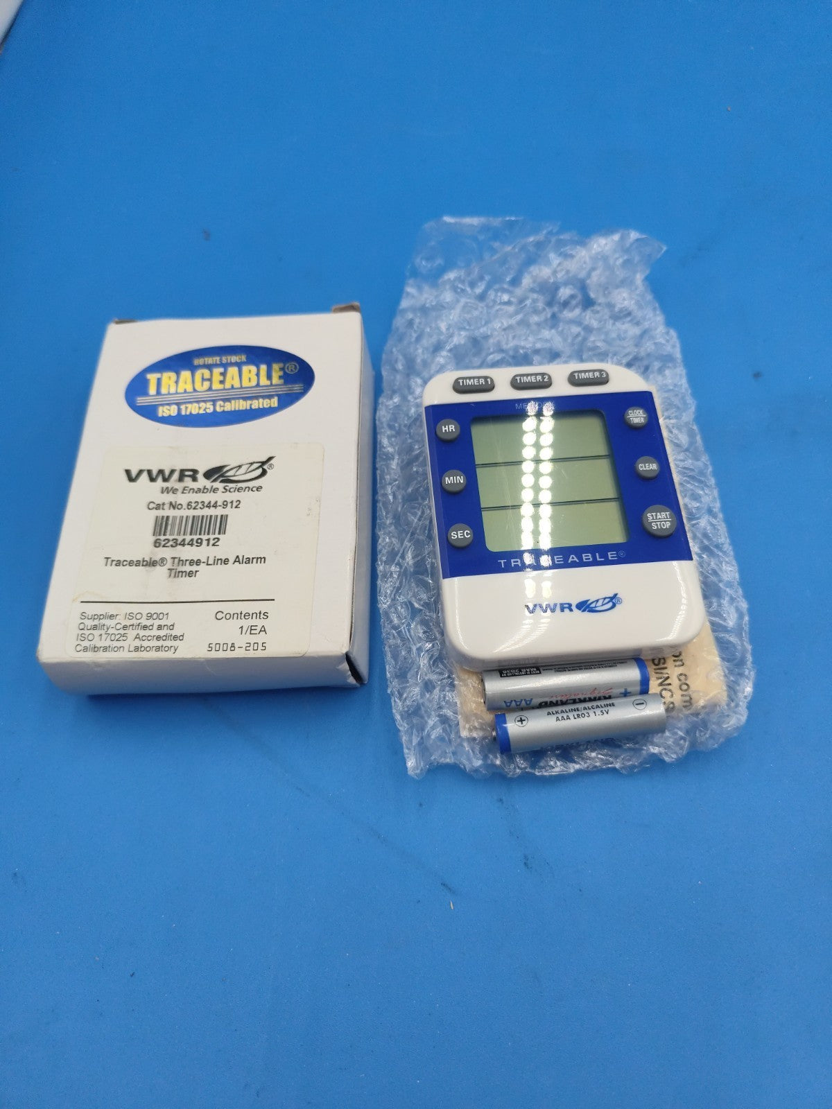 VWR Traceable Three Channel Laboratory Alarm Timer 62344-912