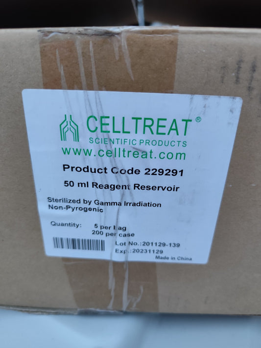 celltreat 50ml reservoir 229291 about 180pcs