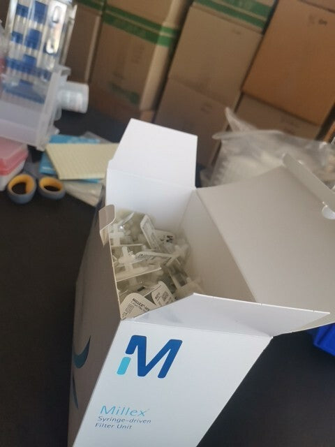 Millex-HV Filter Unit 0.45um 13mm PVDF Expired Open Box About 80 PCs 