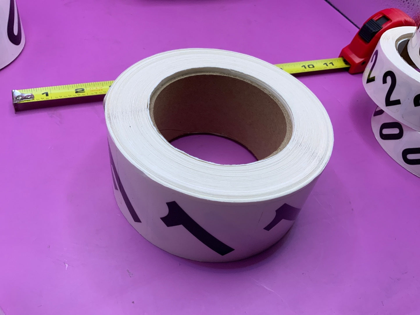 Roll of number stickers Number 0 1 2 3 4