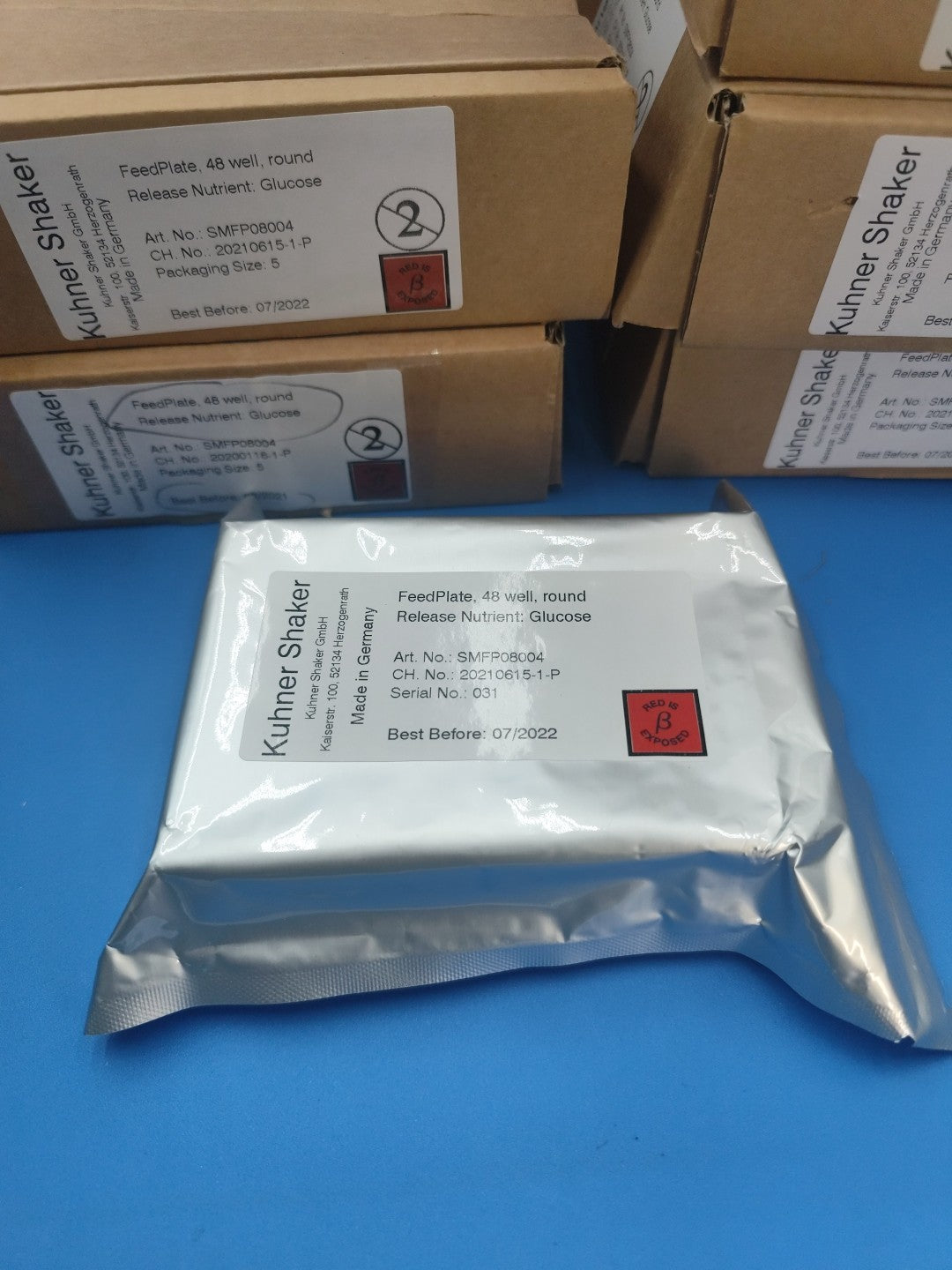 kuhner shaker GmbH feedplate 48 well plate round release nutrient glucose 1 pcs