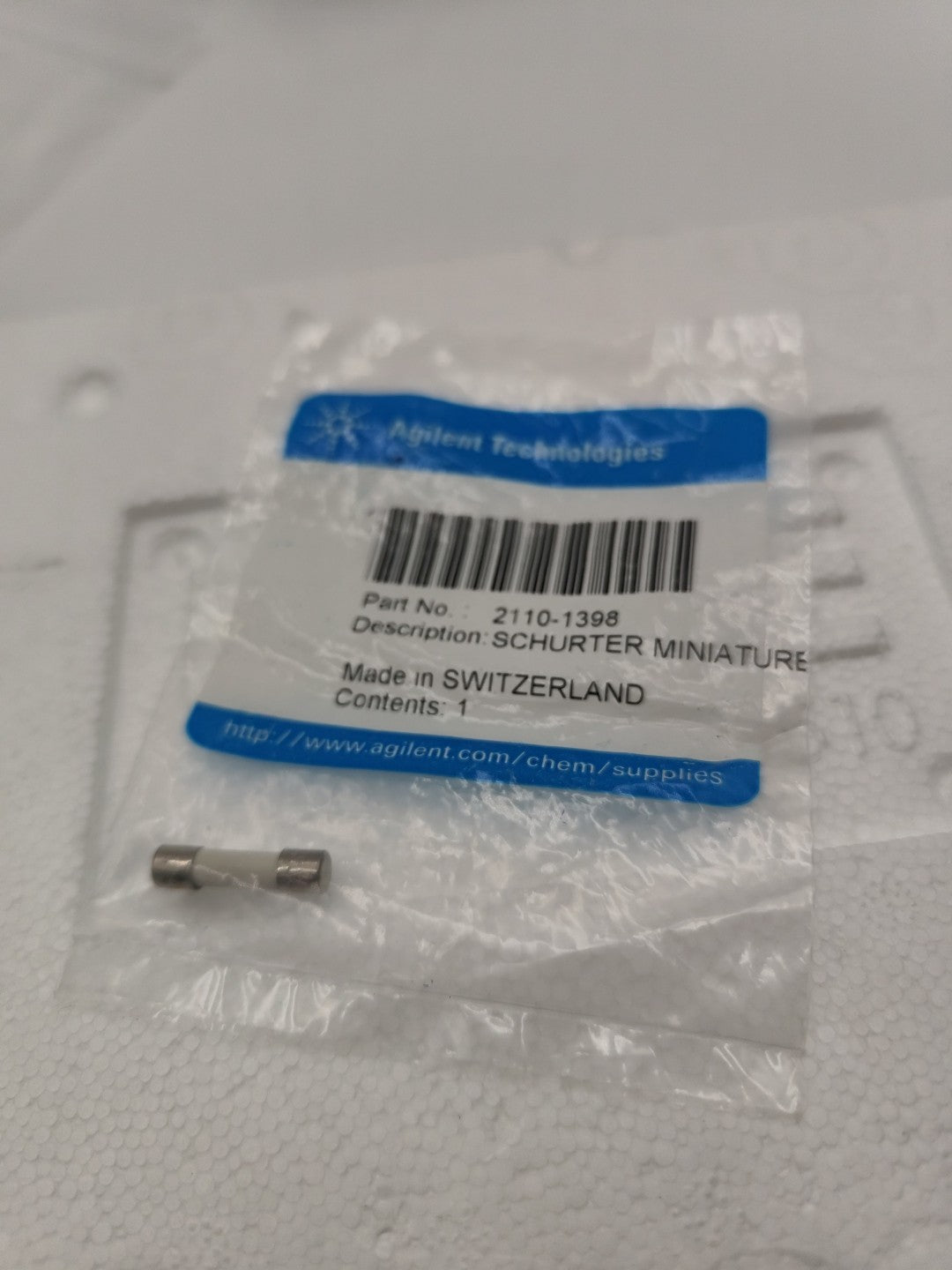 New in Box Agilent Schurter Miniature Fuse 2110-1398