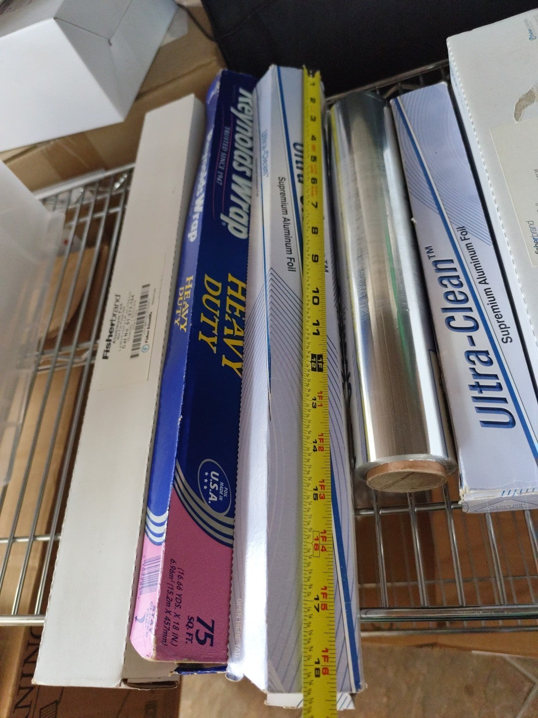 Aluminum Foil 10 Rolls Patially Used