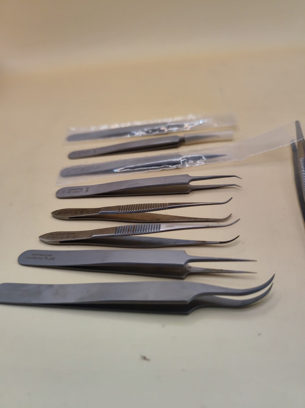 Set Of 11 Forceps FST Dumoxel Roboz Etc