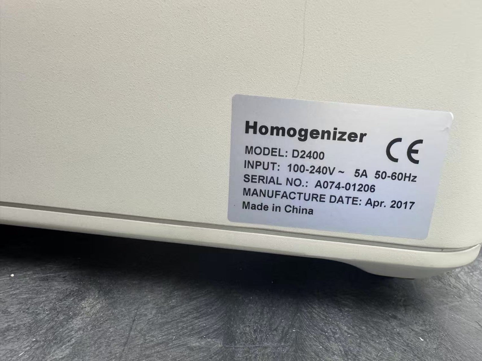 benchmark homogenizer D2400 blaster Excellent Condition Warranty 