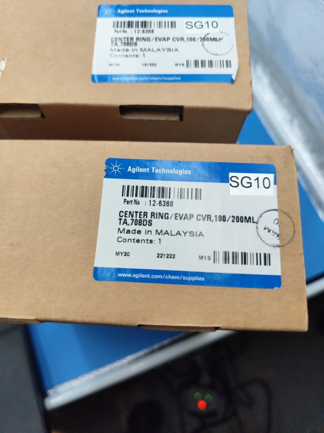 12-6368 CENTER RING/EVAP CVR 100/200ML TA 708DS Agilent 