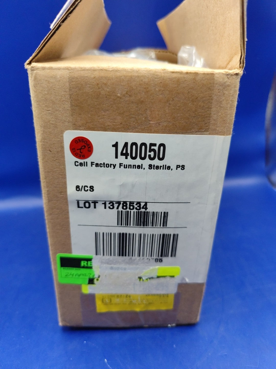 Full Box Of 6 Cell Factory Funnel Sterile PS