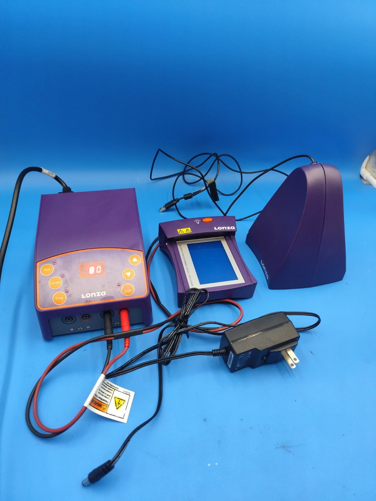 Lonza Flashgel System Imager Power Supply  Dock Complete Set With Power Supply 