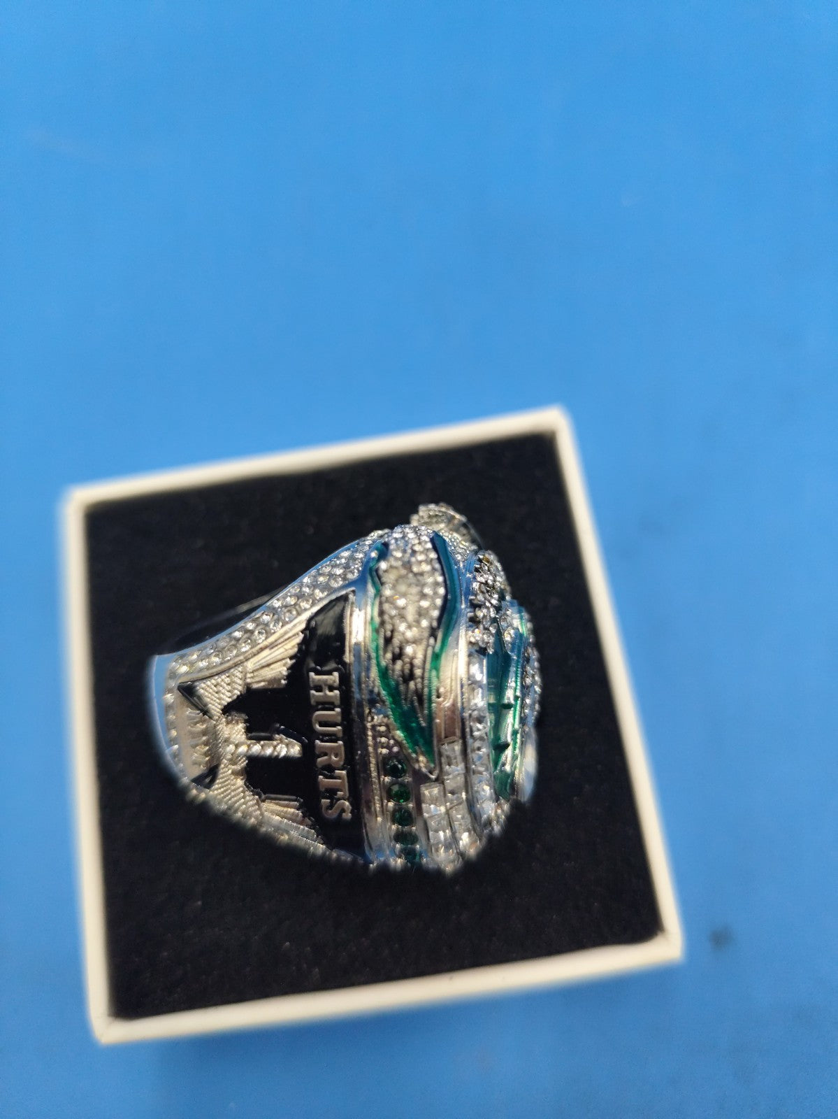 Hurts Eagles Fan Collectors Ring Superbowl Champions