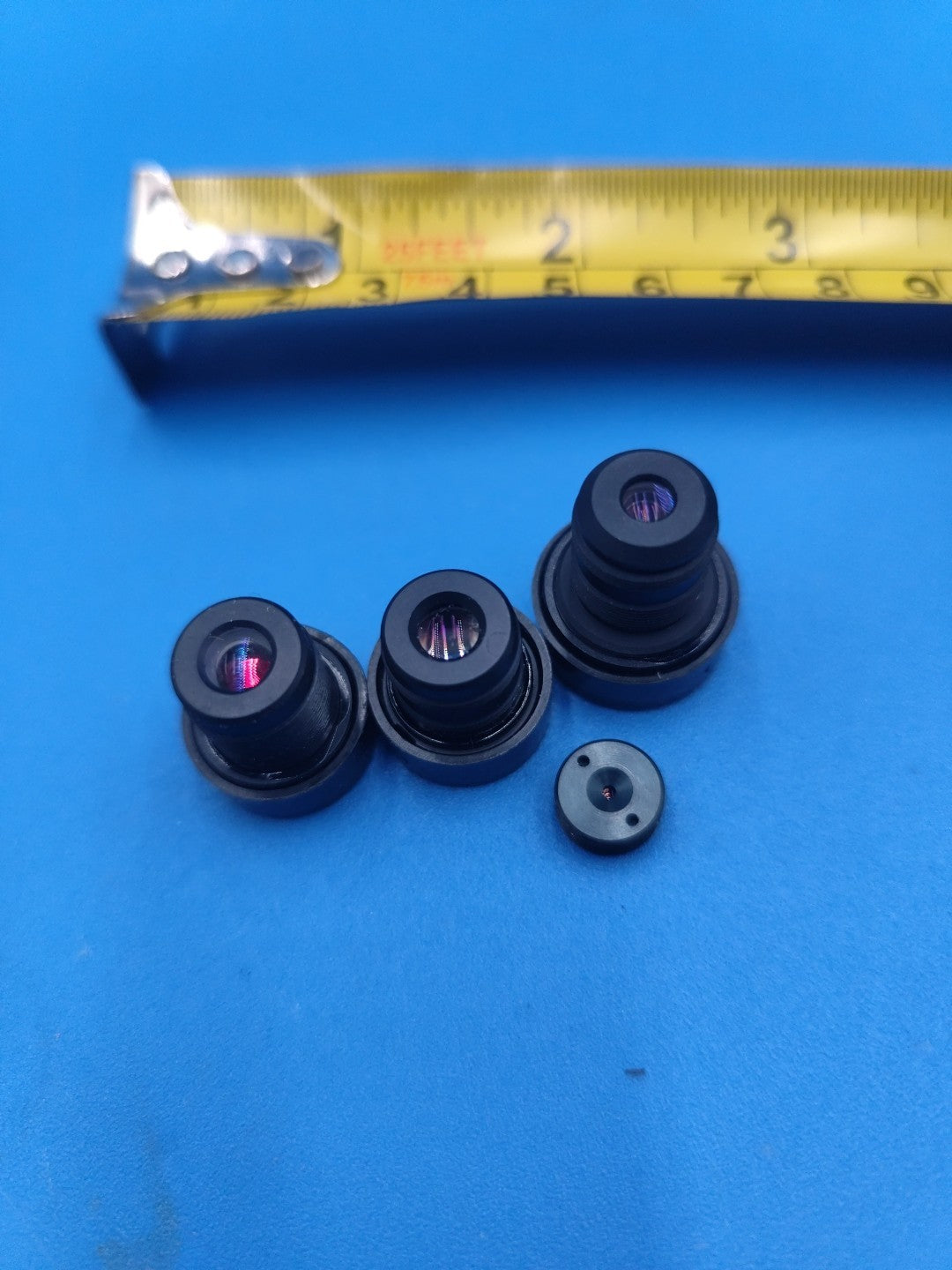 Set Of Four Small Microscope Lenses Lens