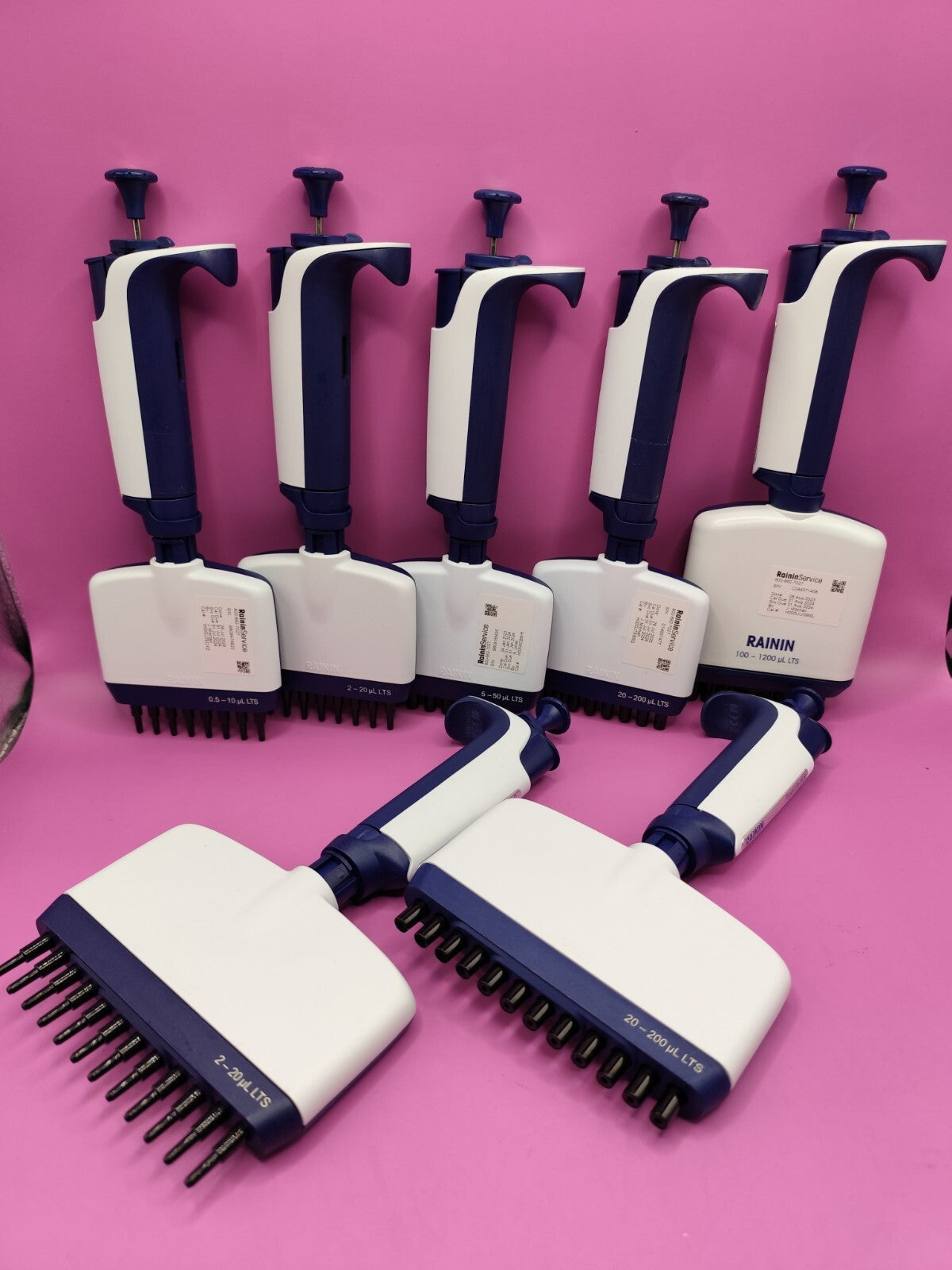 Rainin XLS LTS multichannel pipette 8 12 20 50 200 300 1200ul Multi Channel