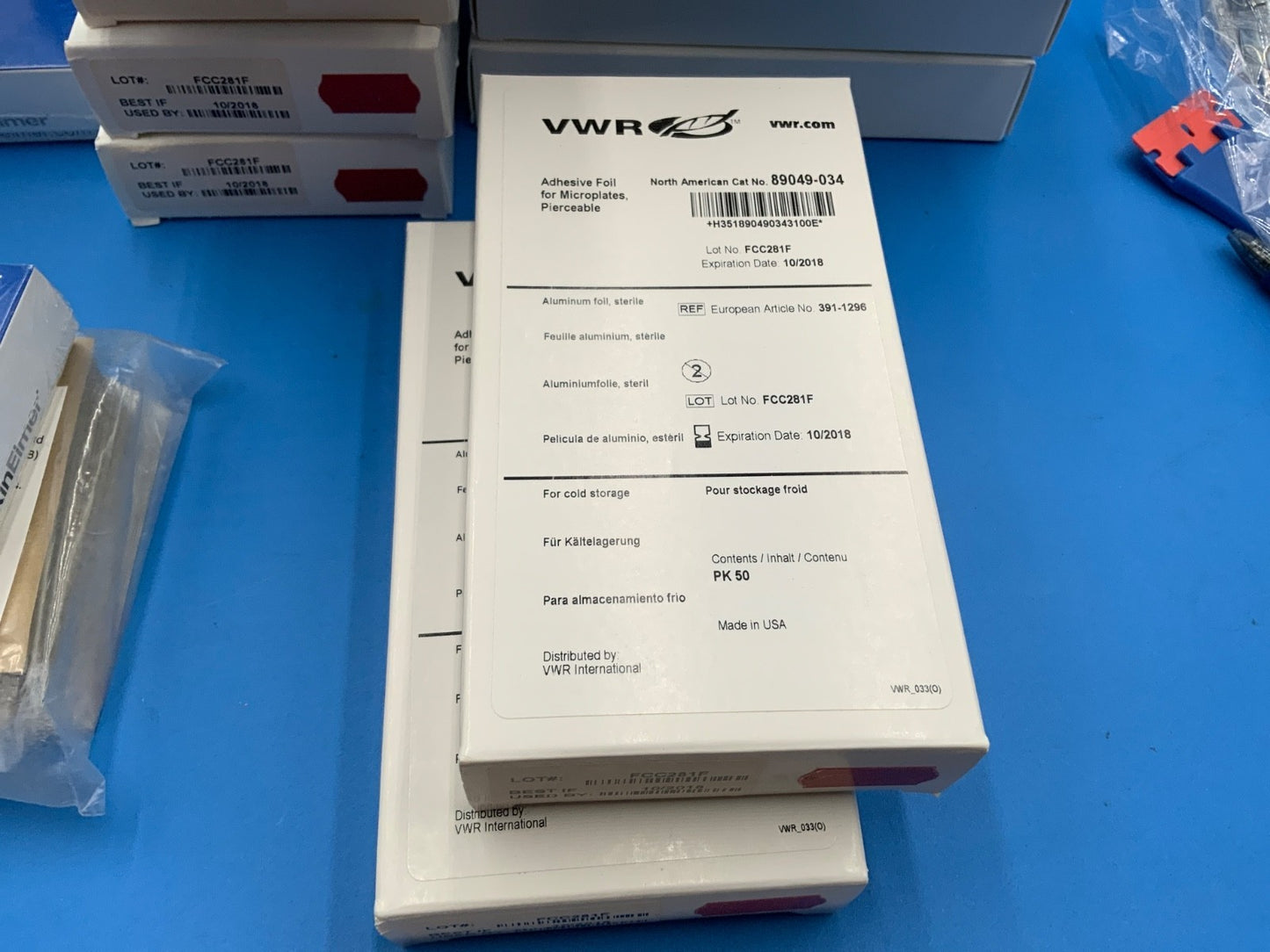 Laboratory Sealing film for 96 well plate Foil clear VWR Beckman PerkinElmer etc