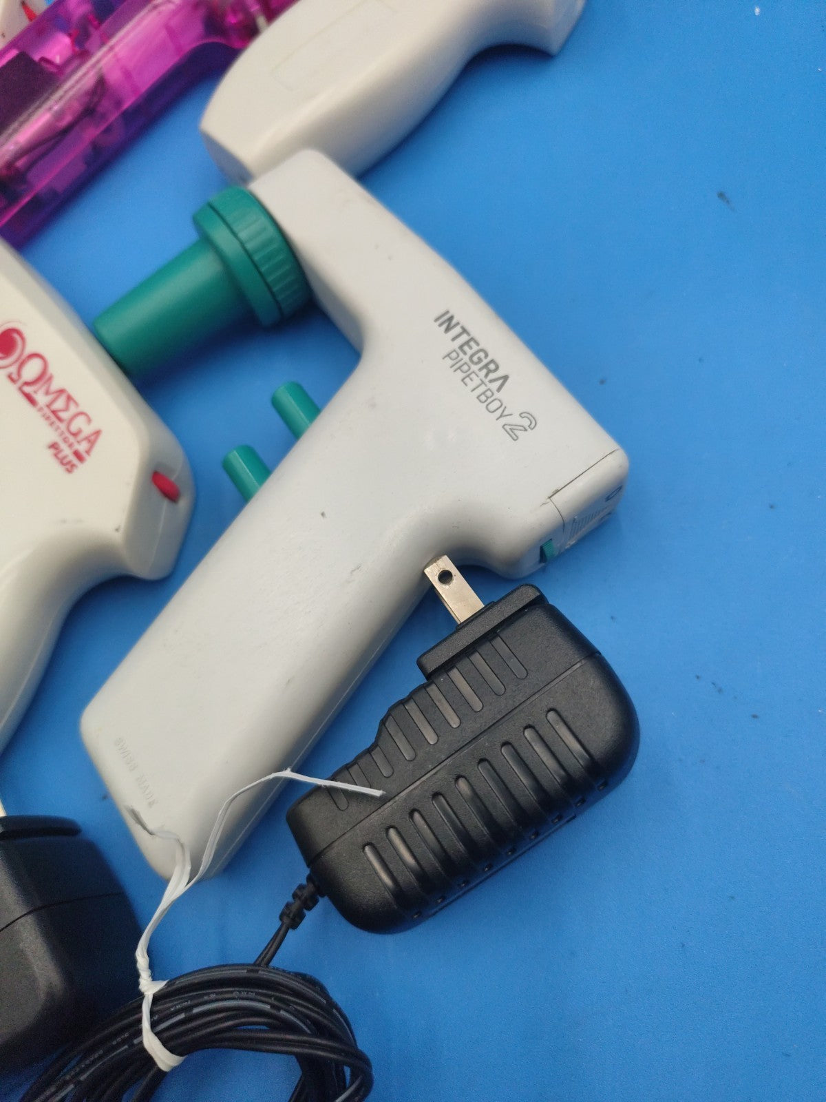 Lot Of 7 Pipets And 3 Power Supplies For Parts