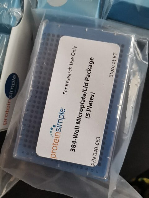 Lot Of 5 ProteinSimple 384 Well Plates And 14 Boxes Of Size Capillaries