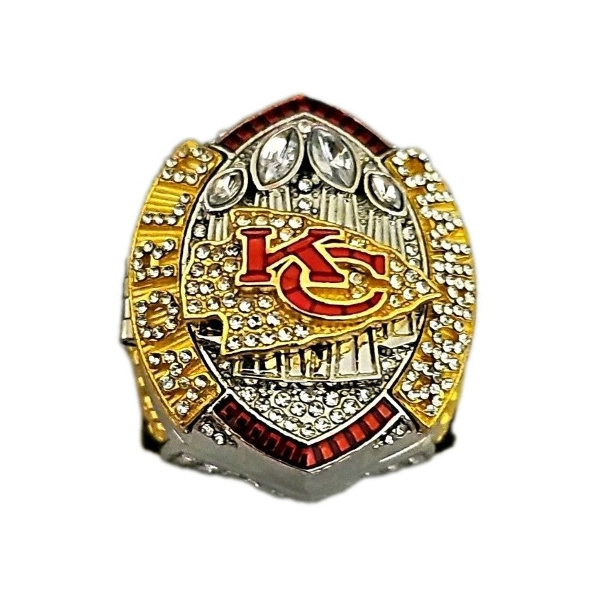 Kansas City Chiefs Football Ring Super Bowl/Championship Logo Jewels Replica