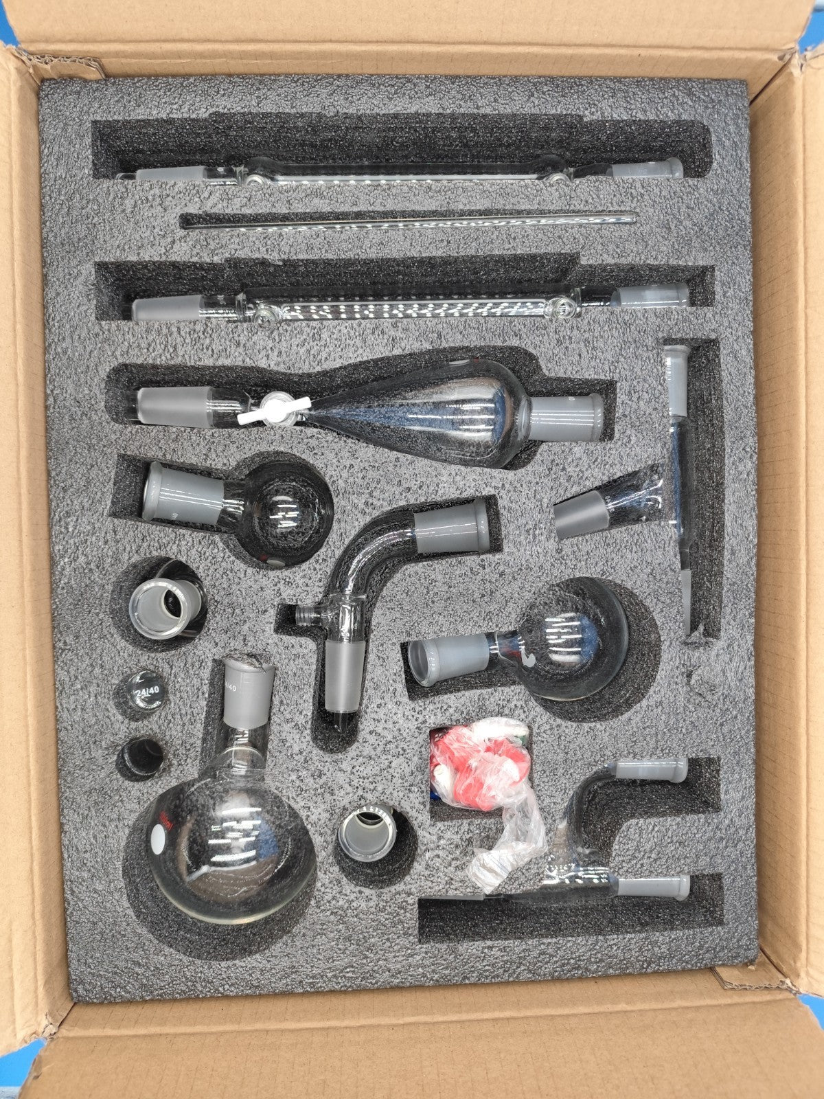 glass preparation apparatus kit organic chemistry distillation kit 38 pcs