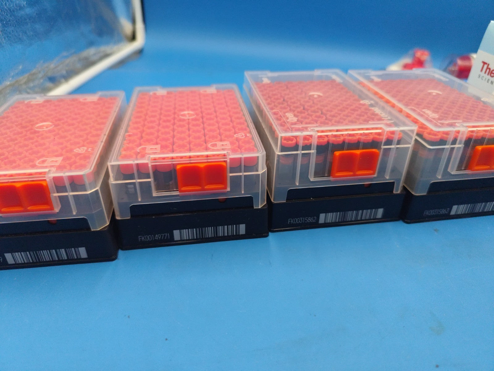 Four Boxes Of Barcode Storage Vials