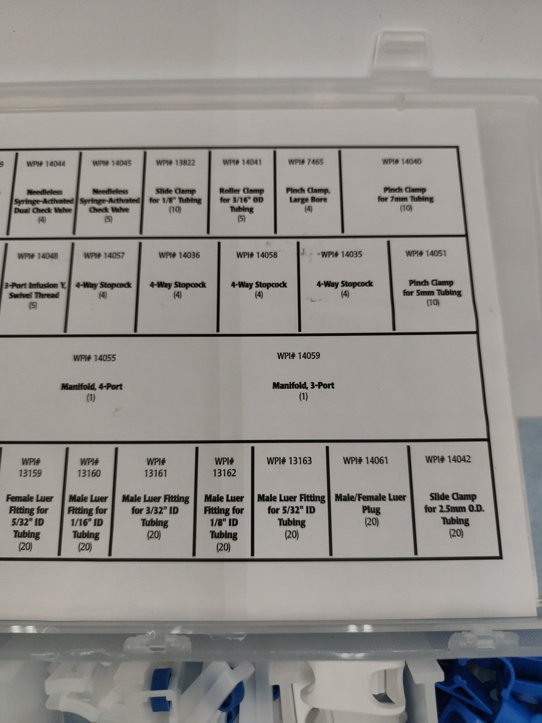 world precision instruments lower valve assortment fittings 14011