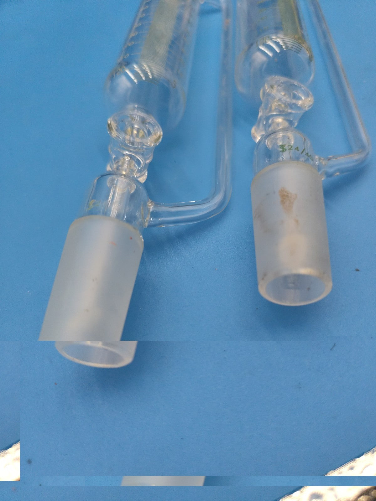 Pair Of Chemglass Addition Funnel 125ml 24/40