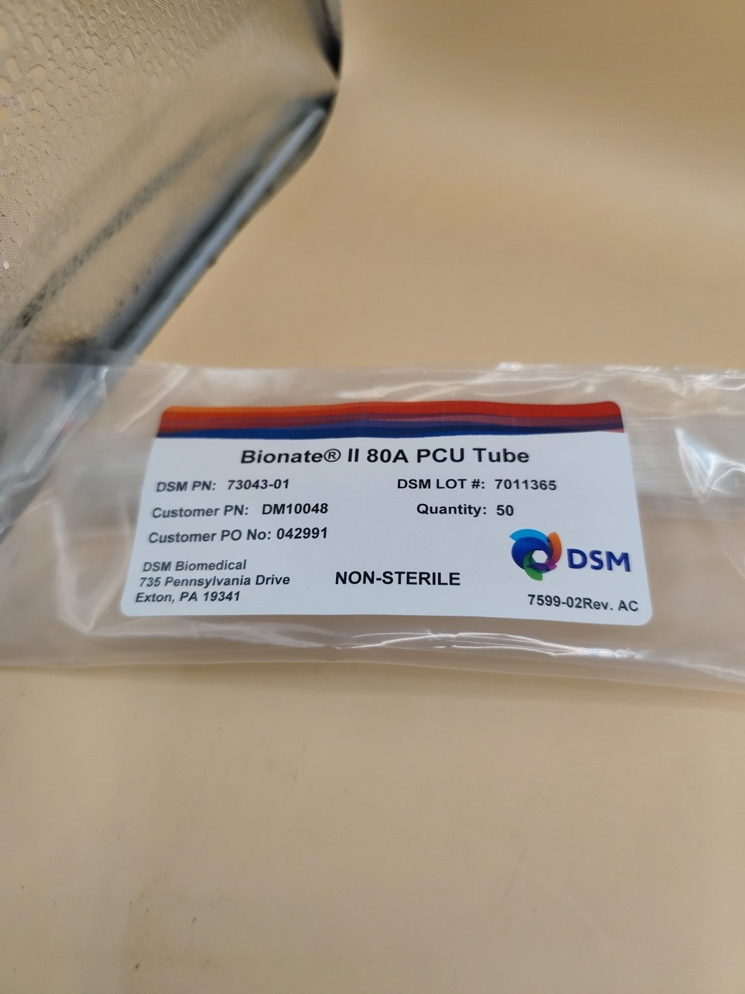 bionate ii 80a pcu tube dsm 73043-01 Quantity 50
