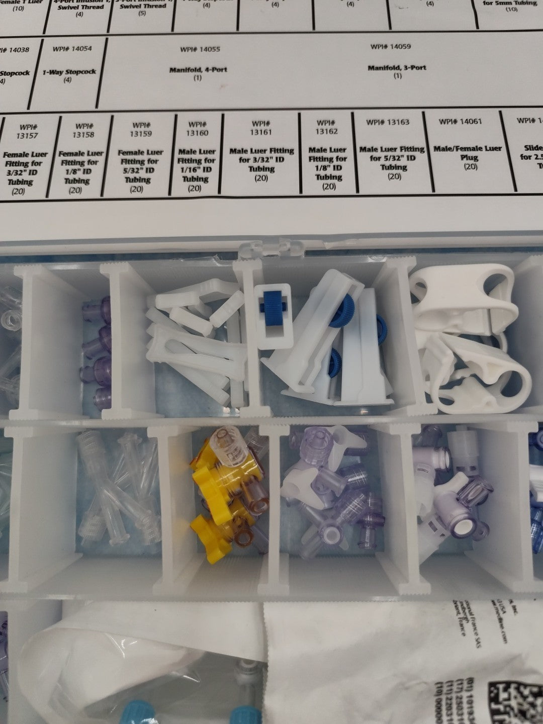world precision instruments lower valve assortment fittings 14011