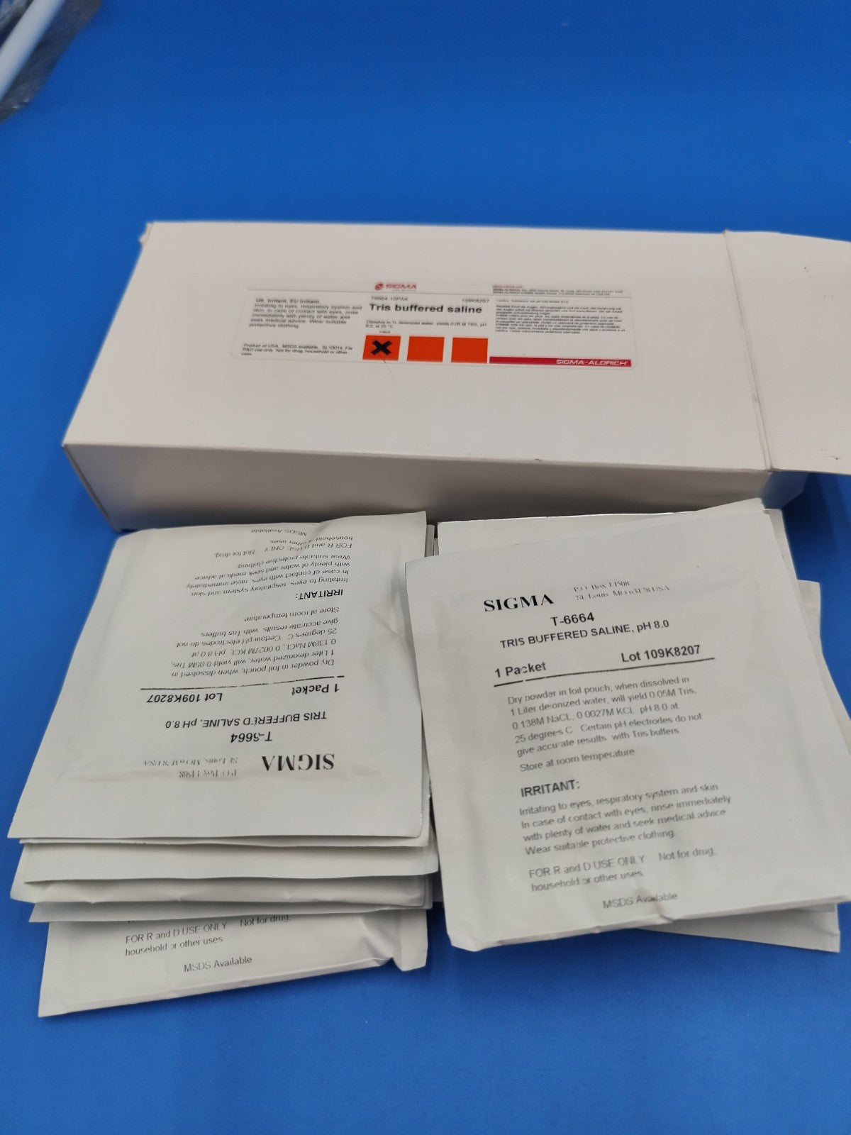 T6664 Sigma-Aldrich Tris Buffered Saline powder, pH 8.0