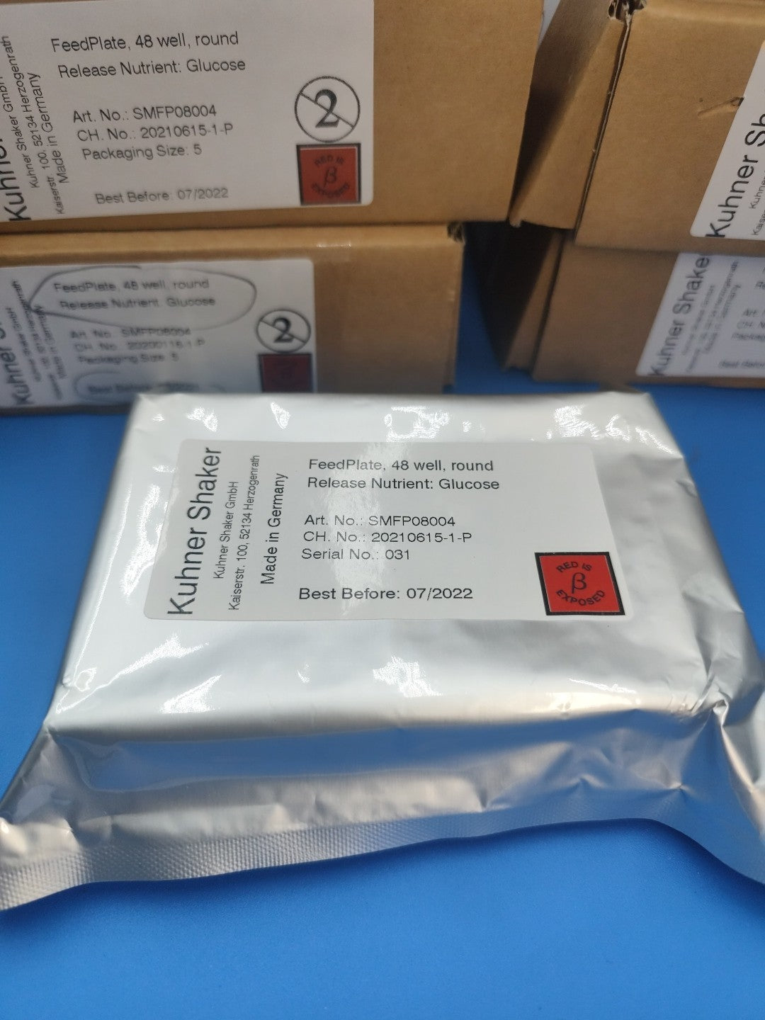 kuhner shaker GmbH feedplate 48 well plate round release nutrient glucose 1 pcs