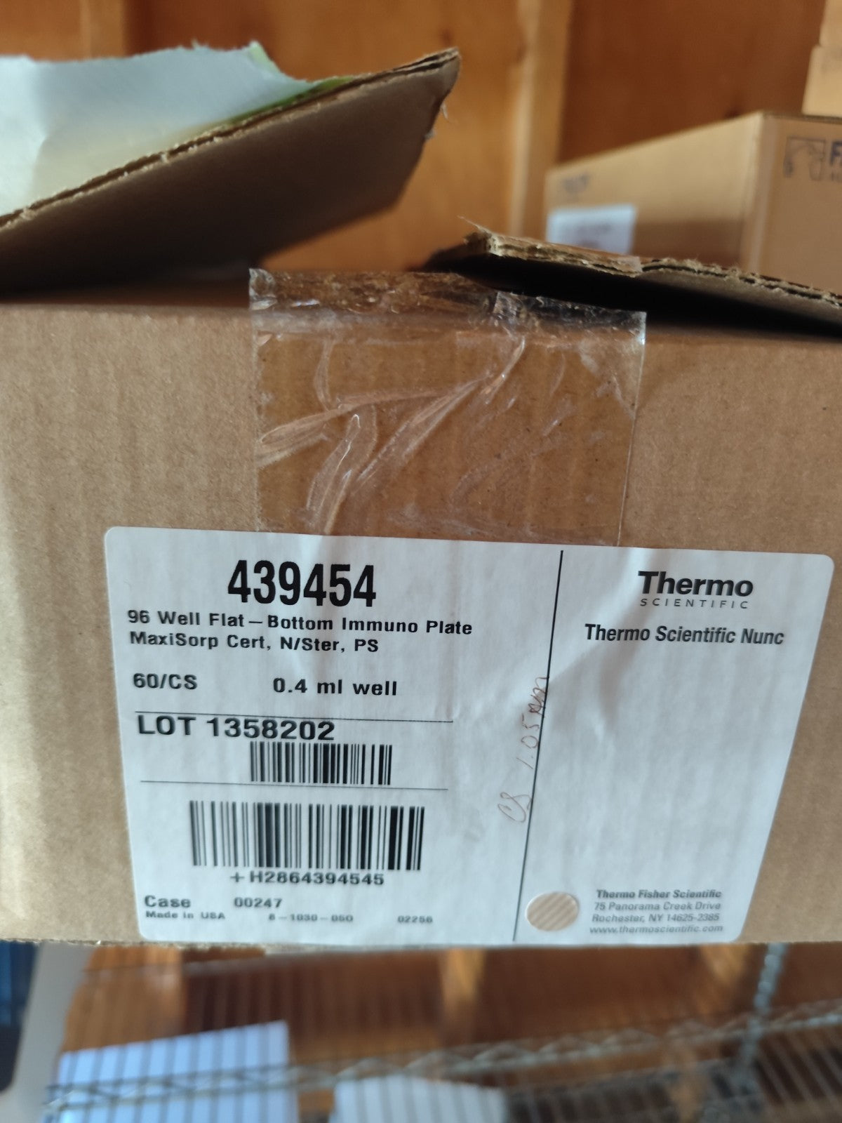 43945496 Well Flat - Bottom Immuno Plate MaxiSorp Cert, N/Ster, PS Open Case 60