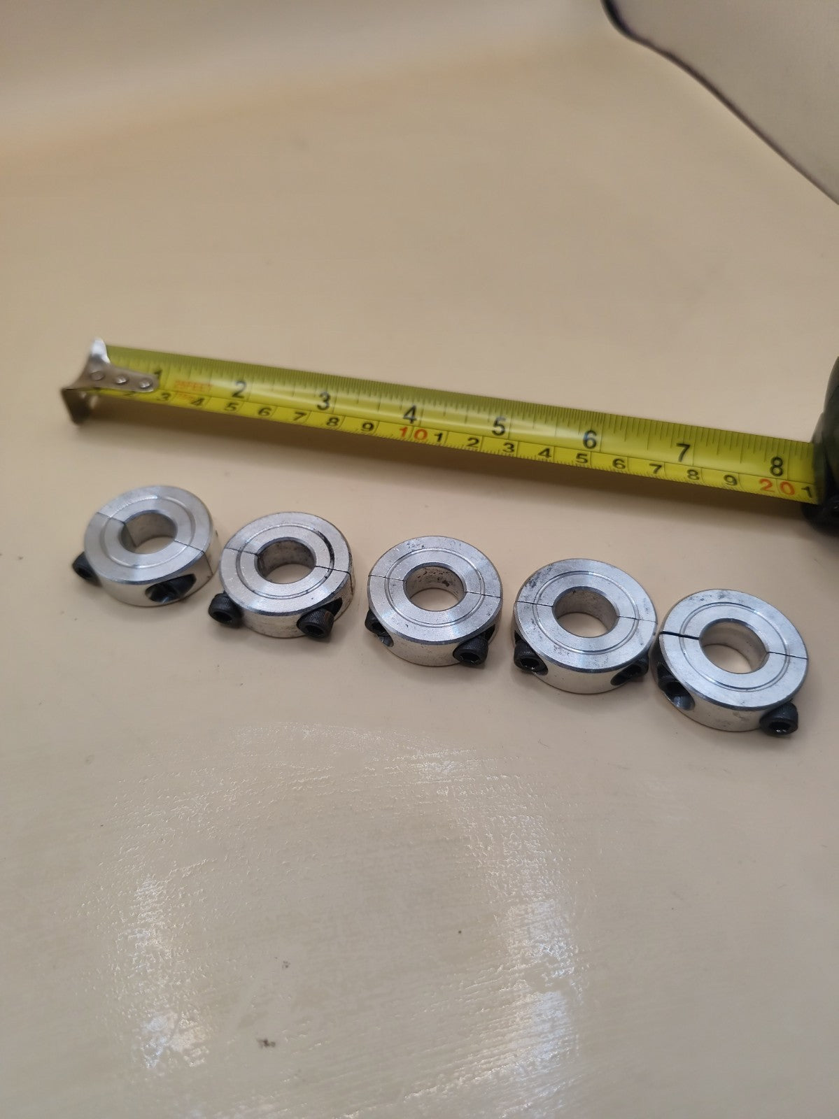 metal double-split clamp shaft collar  two-piece clamping collar Set Of 5 