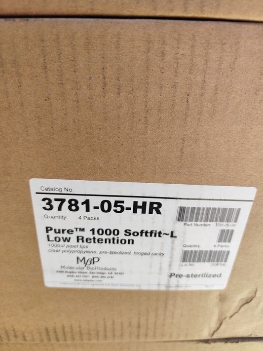 3781-05-HR Thermo LTS Racked 1000 ul Tips cs3072 New Sealed Case