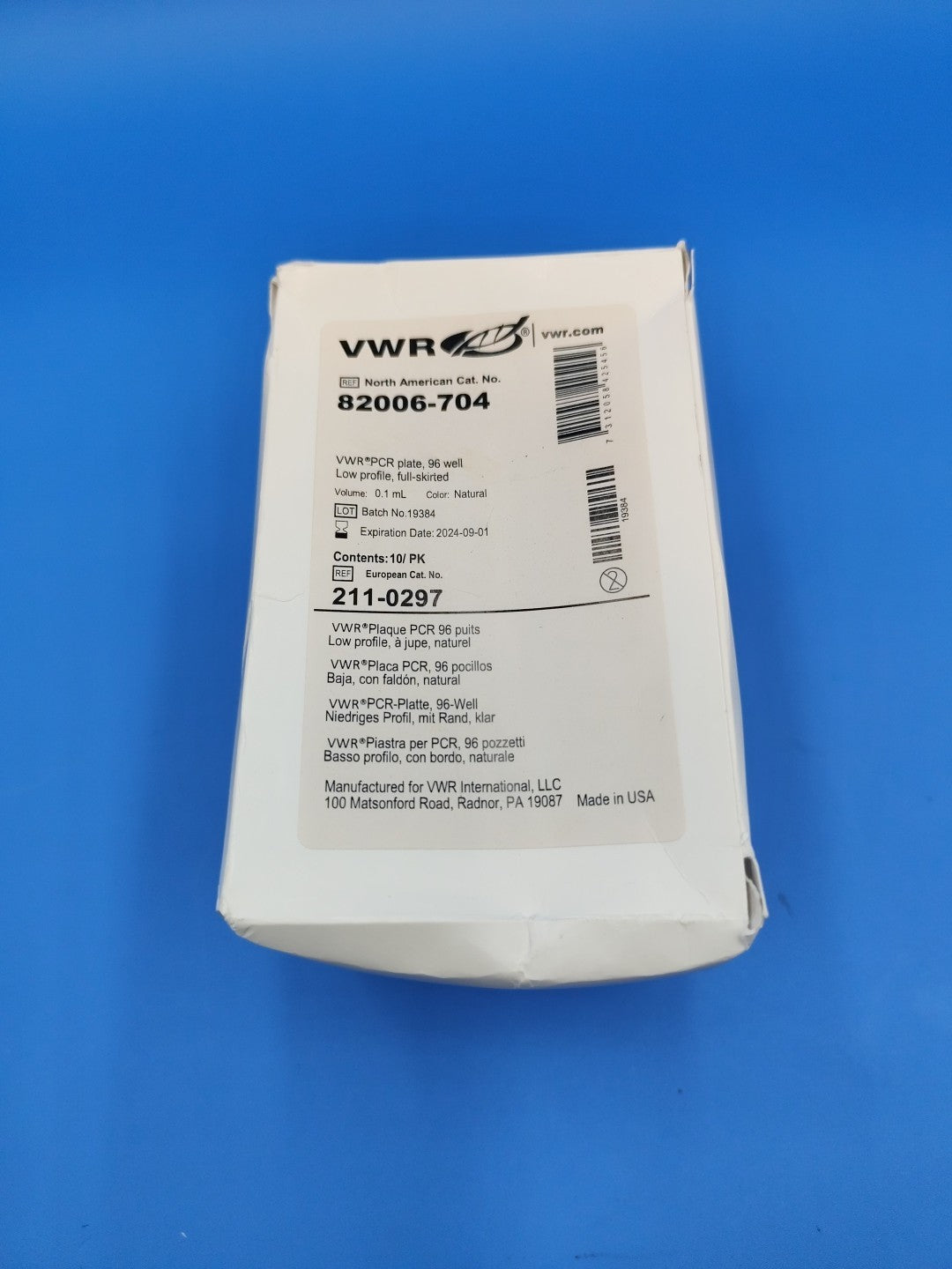 Vwr PCR Plate 82006-704 Open Box Of 9 Low Profile 0.1ml