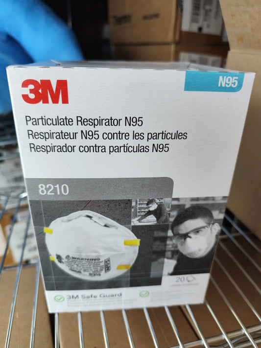 3M 8210 N95 Face Mask Particle Respirator Box Of 20
