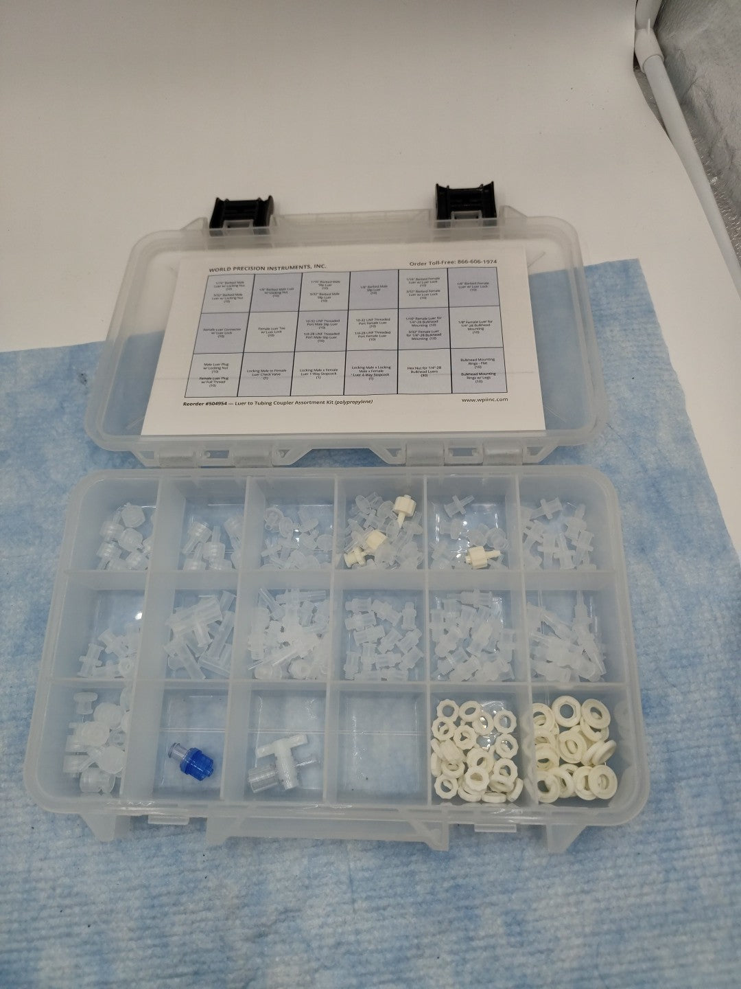 world precision instruments luer to tubing coupler assortment kit