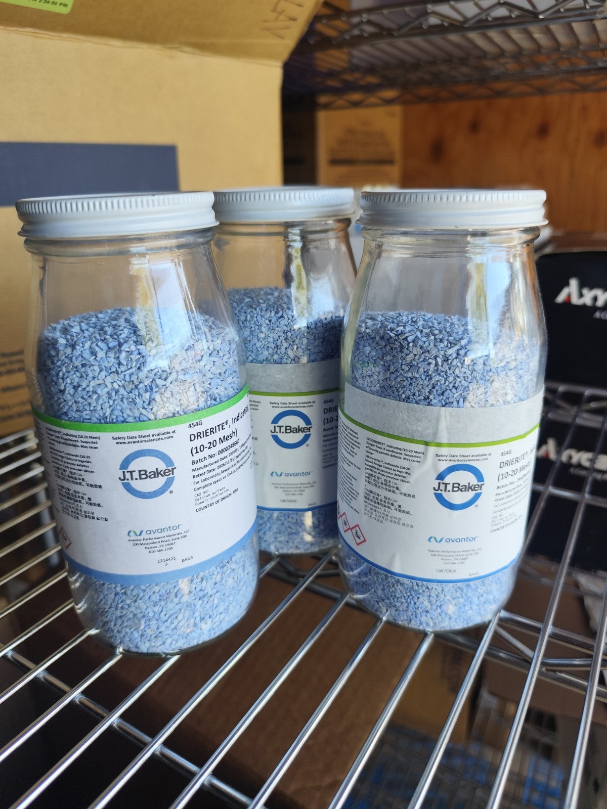 Drierite Indicating Desiccant J. T. baker 454g