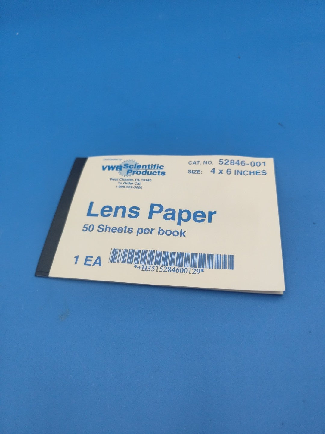VWR Lens Paper 50 Sheets Per Book 4x6 Inches 52846-001