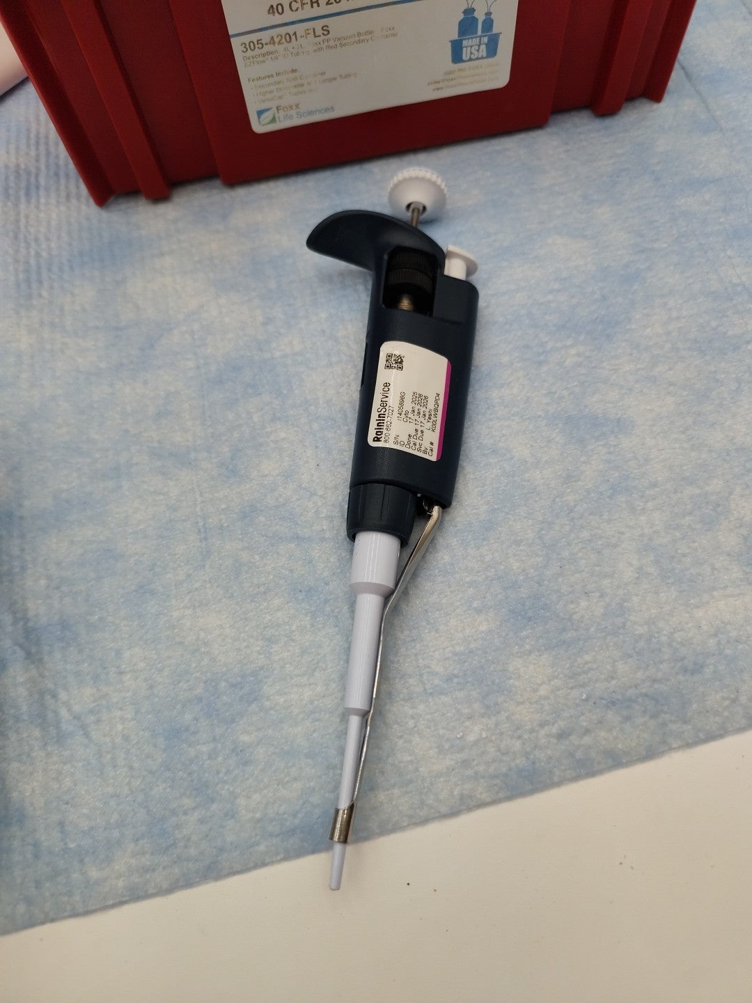 Rainin 0.2-2ul Single Channel Pipette Calibrated 2025
