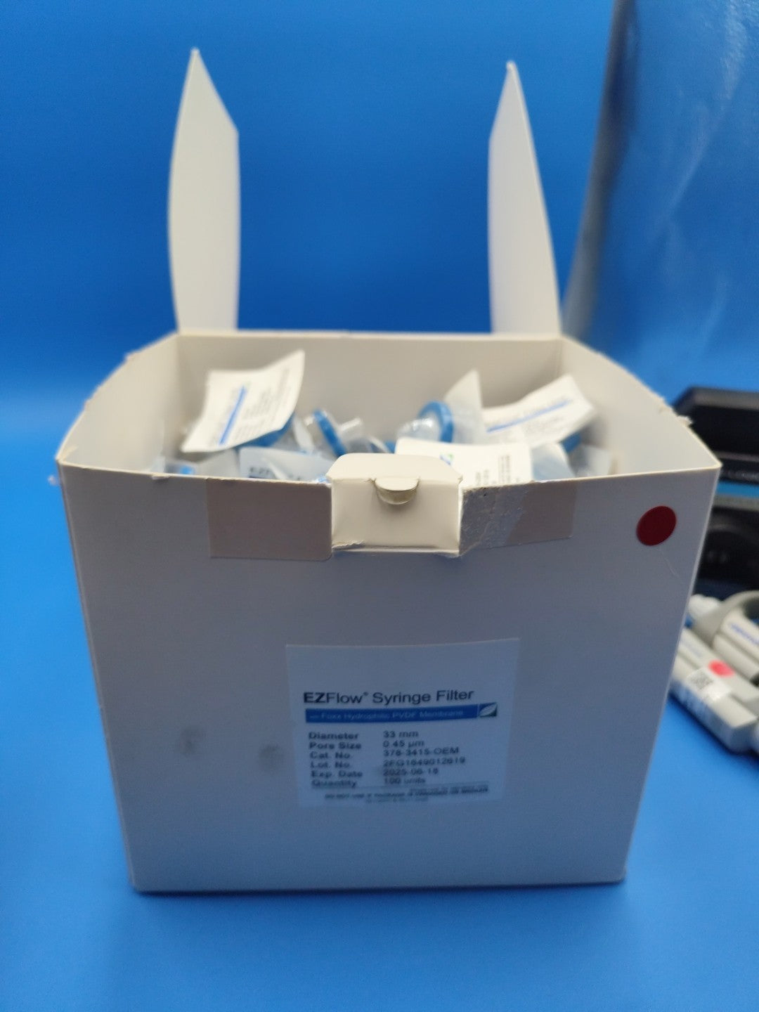 Foxx PVDF Syringe Filter 0.45um 33mm Diameter Expi 2025 
