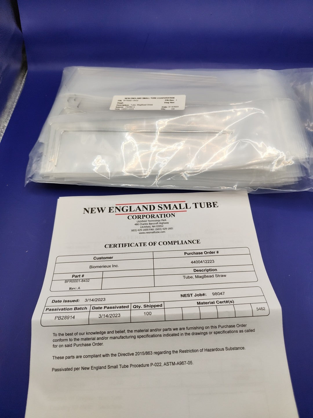 Magbead Staw By New England Small Tube Corp