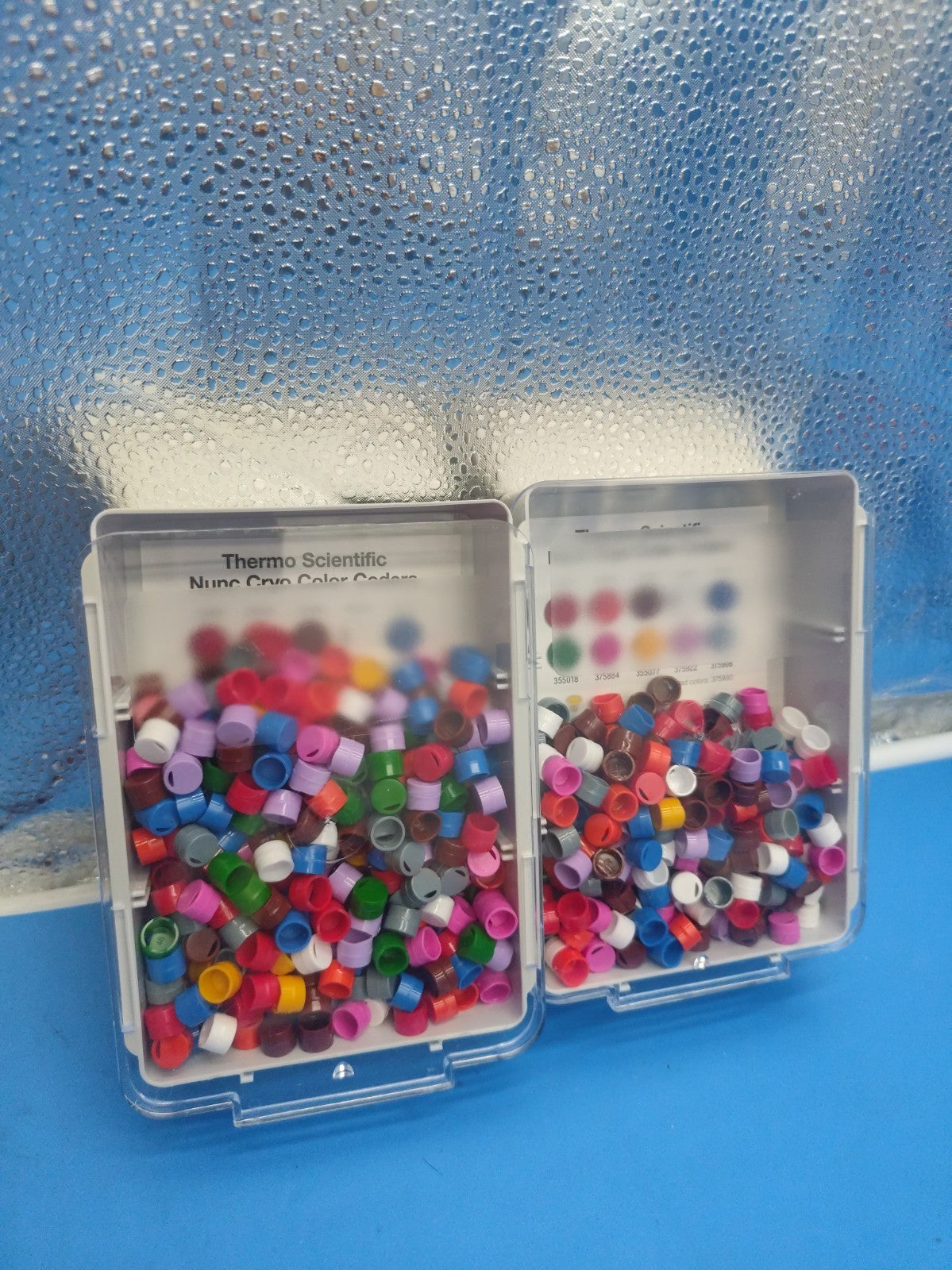 Thermo Scientific Cryo Vial Closure Color Coders Two Partial Boxes Assorted 