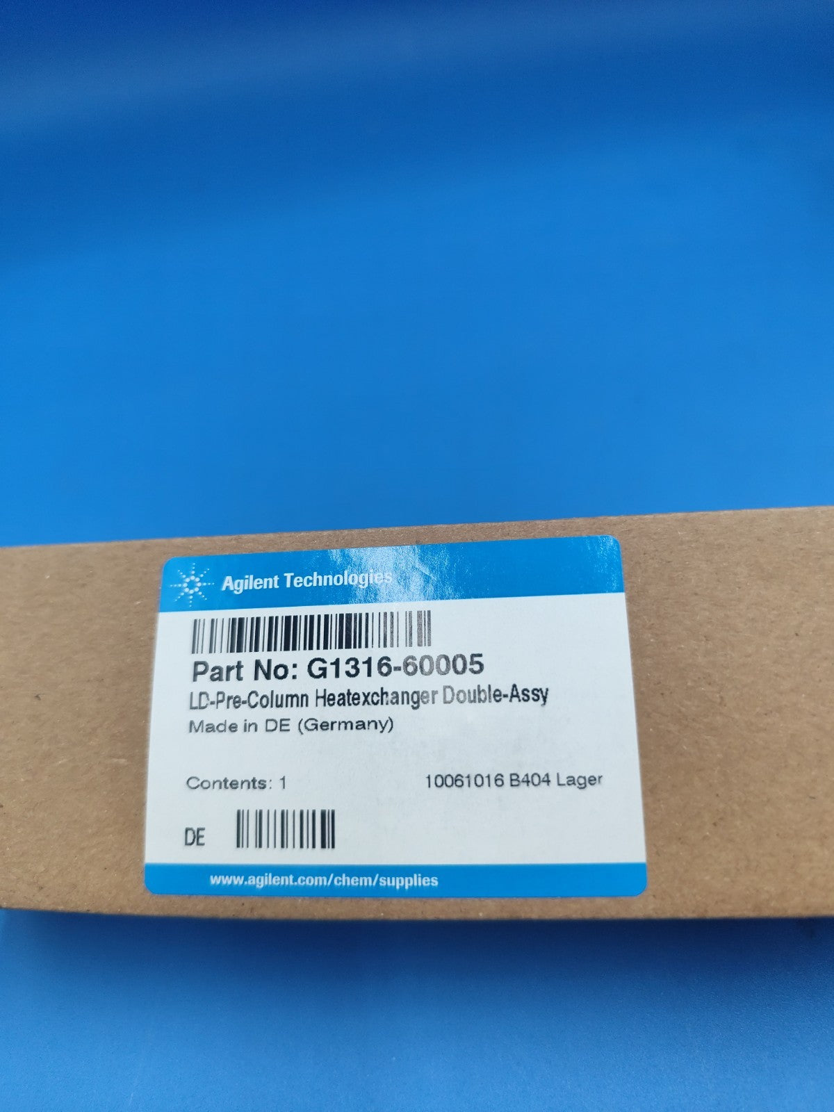 Agilent Technologies LD Pre Column Heat Exchanger Double Assy G1316-60005 NEW
