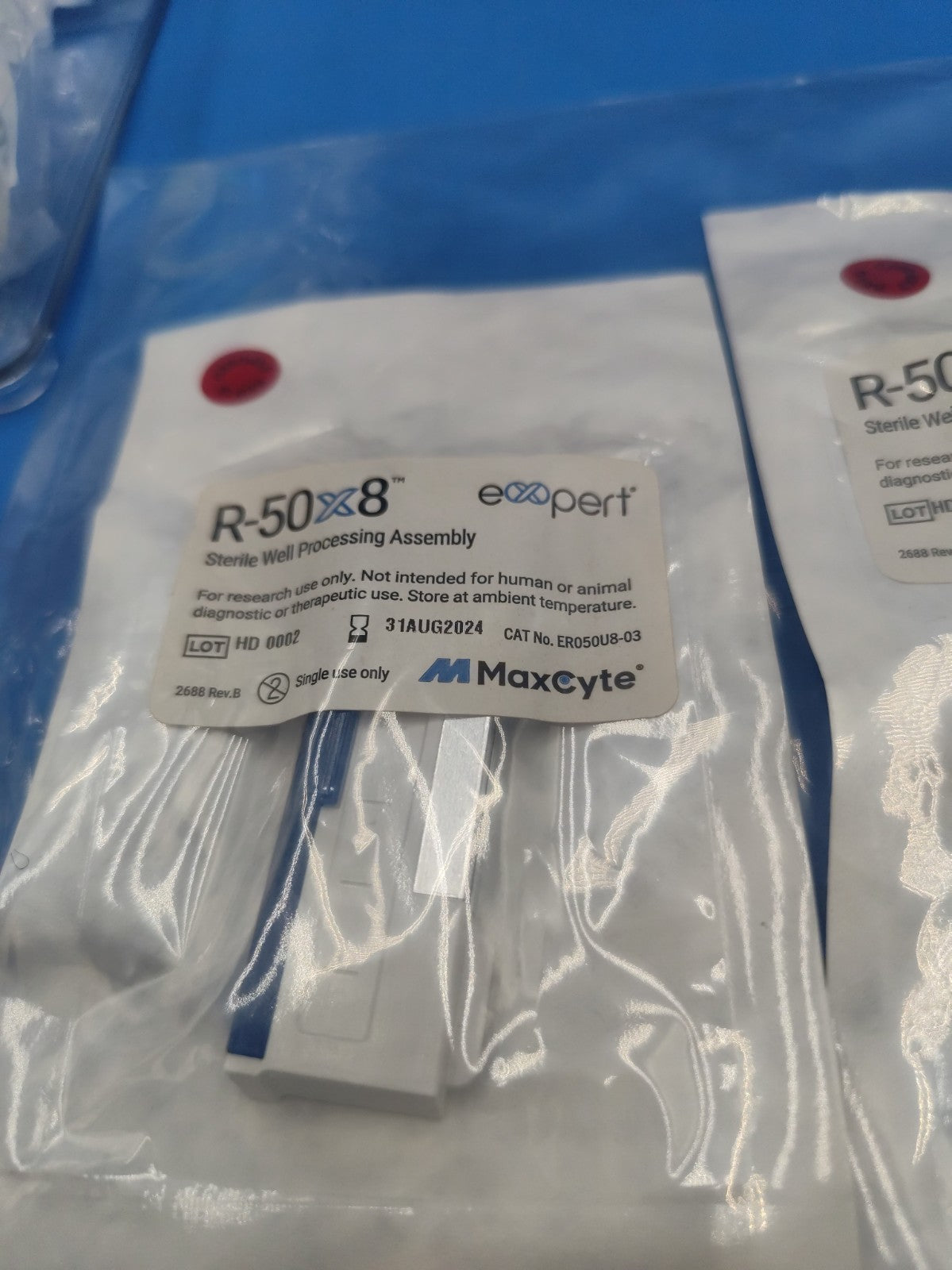 3/Pk MAXCYTE R-50x8 Expert Electroporation Processing Assembly