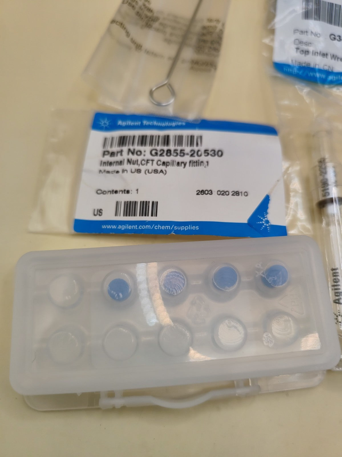 Lot Of New And Used And Open Pack Agilent Supplies