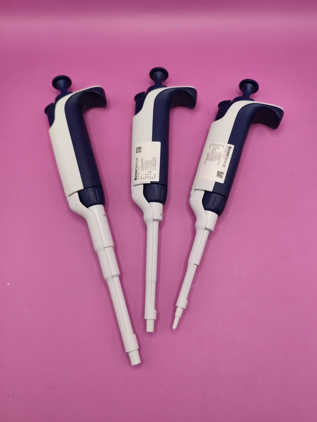 Set Of 3 Rainin single Channel Pipette LTS XLS L20 L200 L1000 Calibrated Guarant