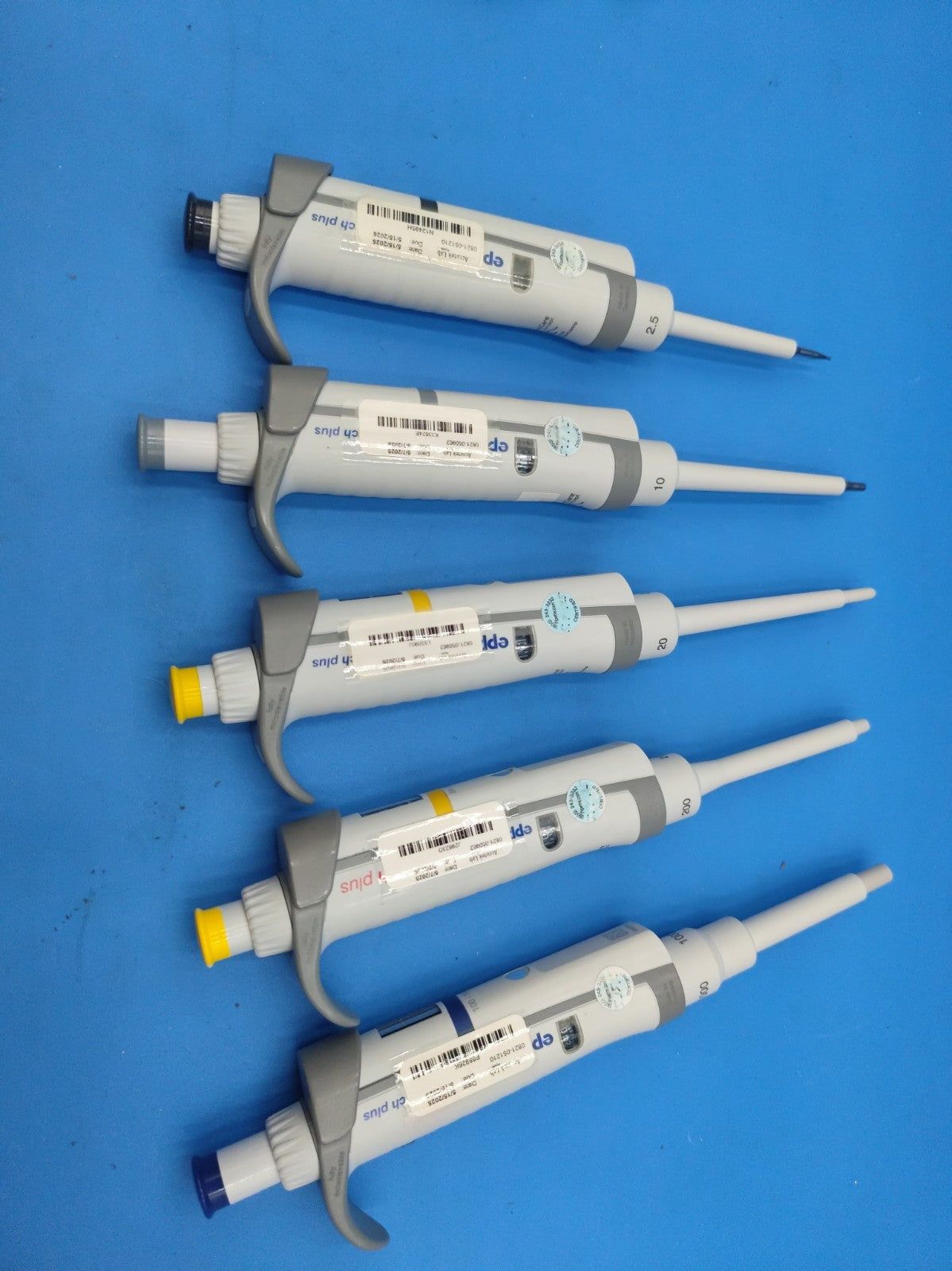 Eppendorf Research Plus Set Of 5 2.5 10 20 200 1000 ul Calibrated In 2025