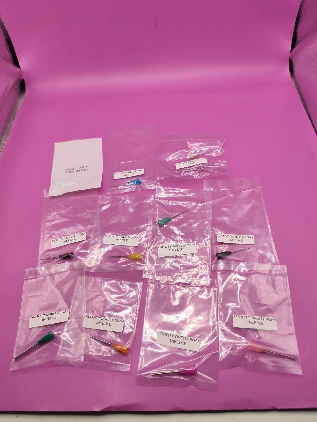McMaster Carr Needle Set Of 11 Different Gauges With Luer Lock Connection 