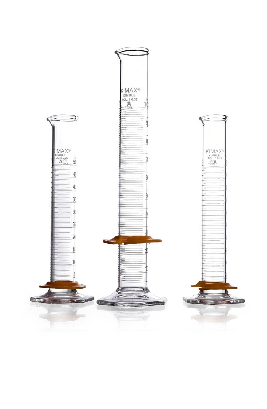 KIMAX KIMBLE GRADUATED CYLINDER, TC, Class A, 100 mL, 20027-100, New One Each